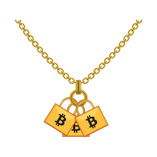 Bitcoin Cool Cryptocurrency Funny Necklace by macshoptee