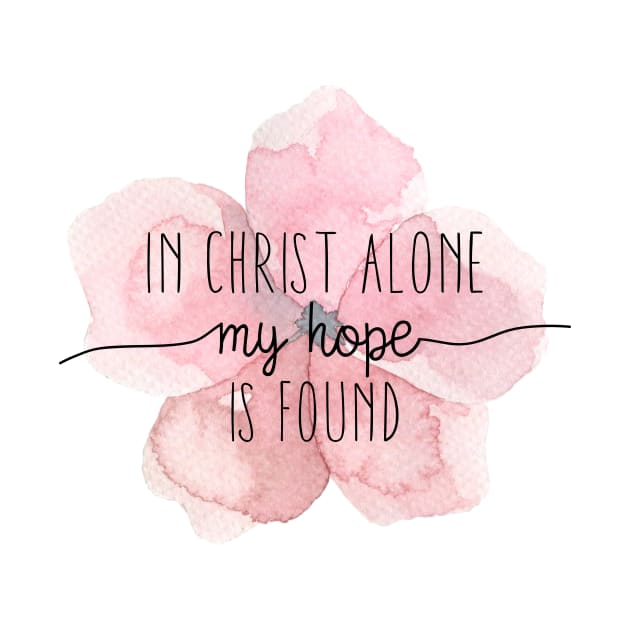 Christian Quote Watercolor Flower by walkbyfaith