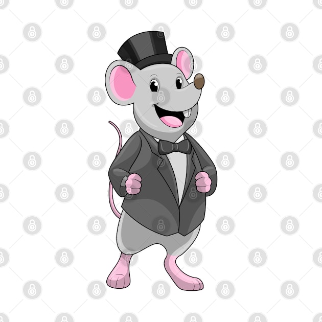 Mouse as Groom with Ribbon by Markus Schnabel