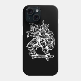 SEEMBO Viking Skater Skateboarding Skateboard Skateboarder Phone Case