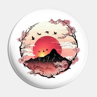 Sunset Mount Zen Pin