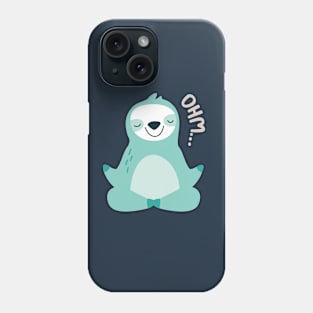 Lazy Sloth Meditate Phone Case