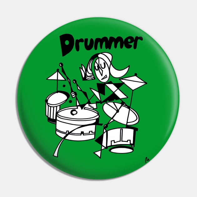 Drummer (Female) by Pollux Pin by WorldofPollux