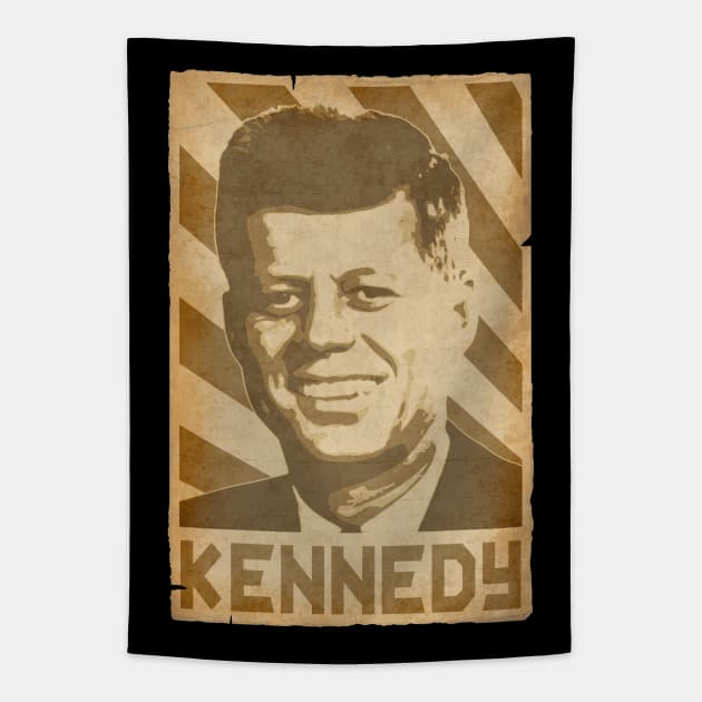 John F Kennedy JFK Retro Propaganda Tapestry by Nerd_art