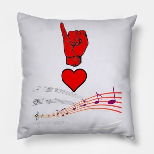 I Love Music Pillow