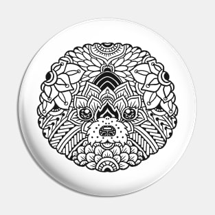 Bichon Frise Mandala Pin