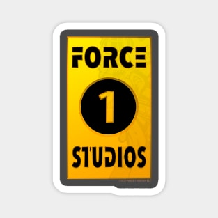 Gold Bar Force 1 Studios Logo Magnet