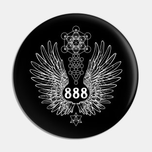 Angel Number 888 Sacred Geometry Pin