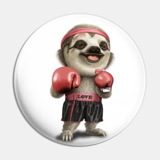 BOXING SLOTH 2022 Pin