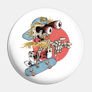 Skateboarding Pin