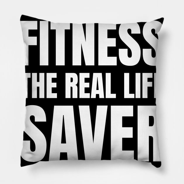 Nurse Fitness: The Ultimate Life Saver - Ideal Gift for Registered Nurses, Workout Enthusiasts, and Fitness Lovers! Pillow by YUED