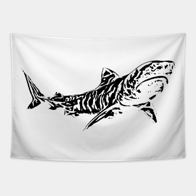 Shark Tapestry by Nimmersatt