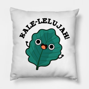 Kale-lelujah Cute Veggie Kale Pun Pillow