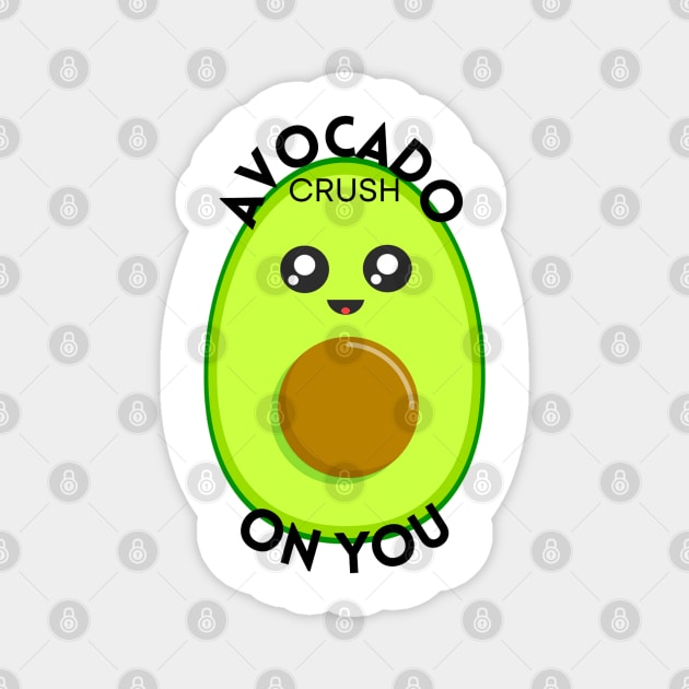 Avocado Cute Food Sticker Magnet by Blue Moon Barn