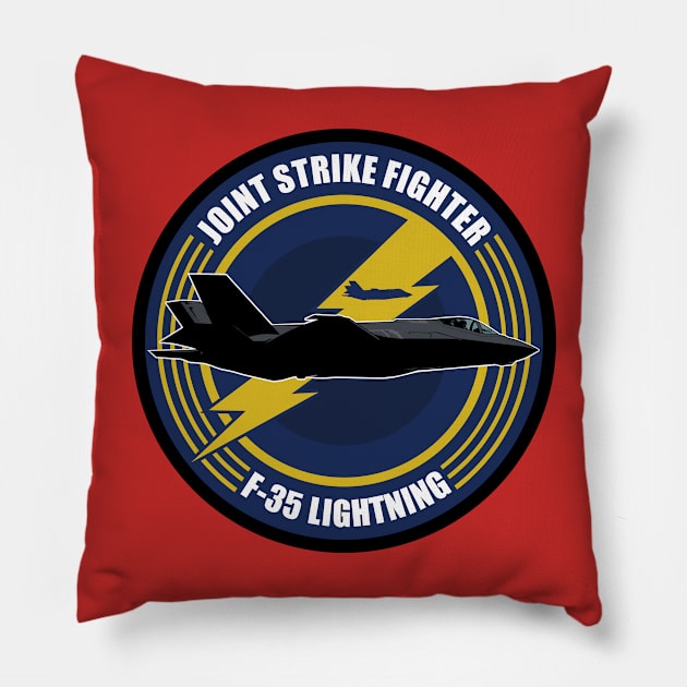 F-35 Lightning II Pillow by Tailgunnerstudios