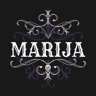 Marija Name Gothic Style Goth Ornament T-Shirt