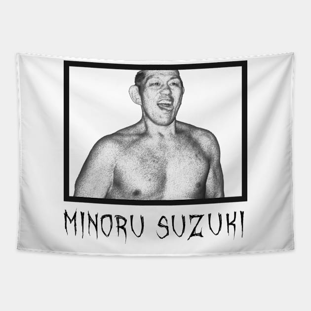 Minoru Suzuki Tapestry by michaelporter98