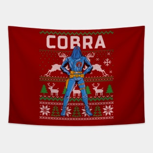 Cobra commander ugly sweater Tapestry