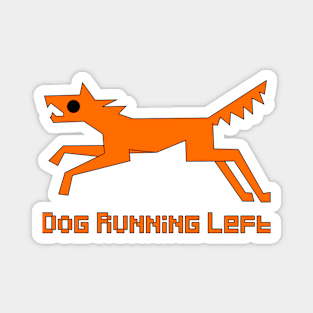 Dog running to the left Magnet