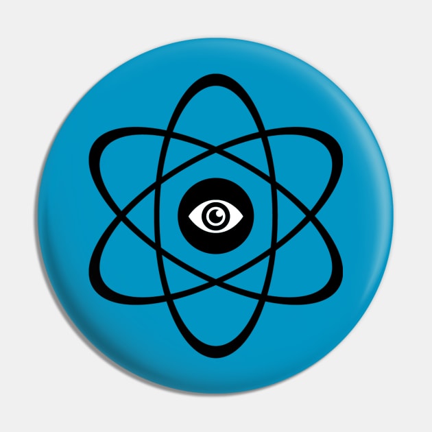 The Atomic Eye Pin by myshirtylife