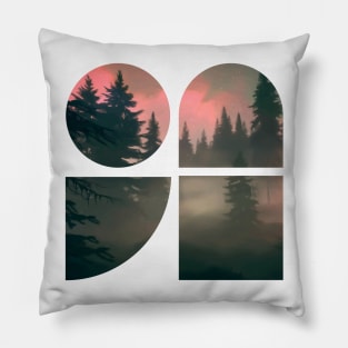Nature and geometry Pillow