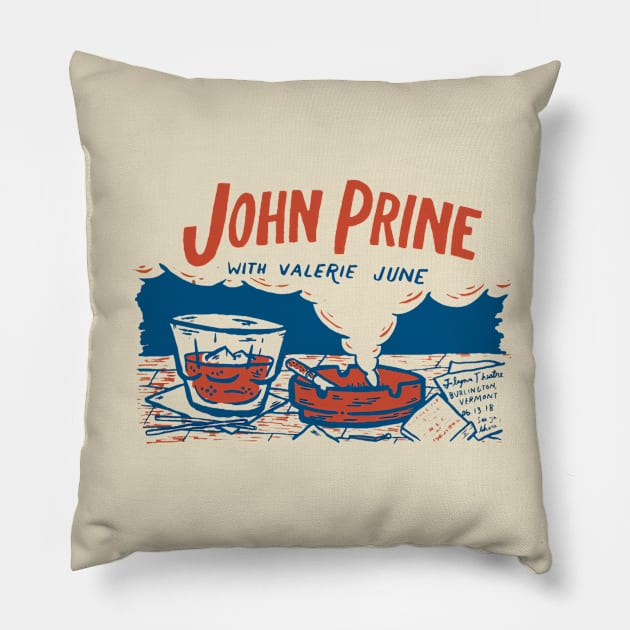 Valerie June prine Pillow by Zackstrom Studio