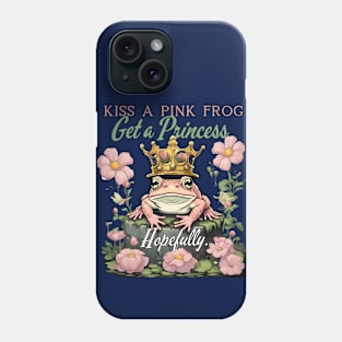 Kiss a pink frog Phone Case