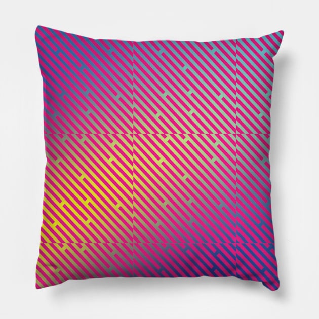 Out of Line Pillow by HenriYoki