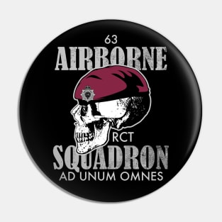 63 Airborne Squadron (distressed) Pin