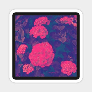 Pink Rhododendron - Dark Version Magnet