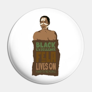 Fela Kuti Tribute Illustration: Black Excellence Lives On Pin