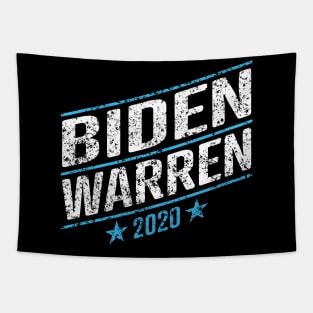 Joe Biden and Elizabeth Warren on the same ticket? President 46 and Vice President in 2020 - distressed text version. Tapestry