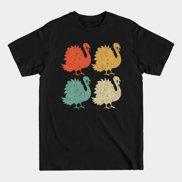 Cute Stylish Colorful Turkeys Thanksgiving - Colorful Turkeys Thanksgiving - T-Shirt