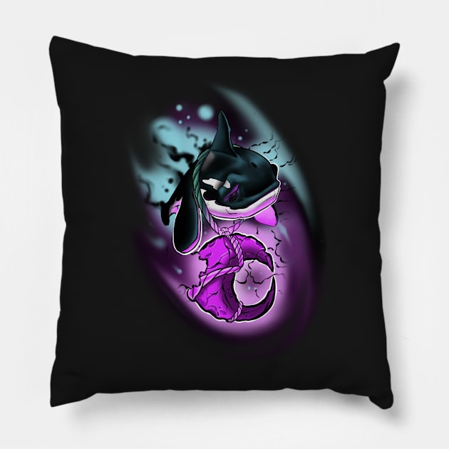 Over the moon Pillow by Gabriella_Ramosart97