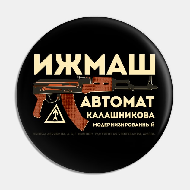 AK 47 Pin by daviz_industries