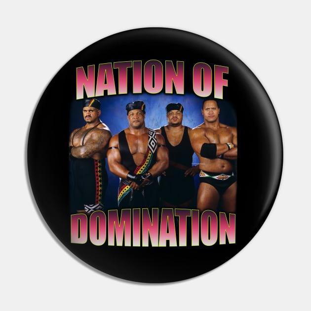Nation Of Domination Pin by slangeditorial