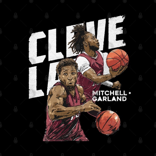 Donovan Mitchell & Darius Garland Cleveland Duo by danlintonpro