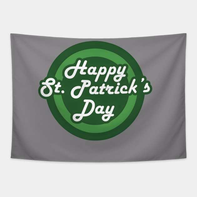 Happy St. Patrick's Day Tapestry by Mr. Chimp