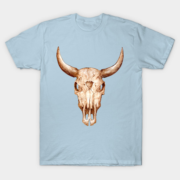 Disover SKULL BULL COWBOY - Skull - T-Shirt