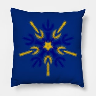 Mandala Flower blue Pillow