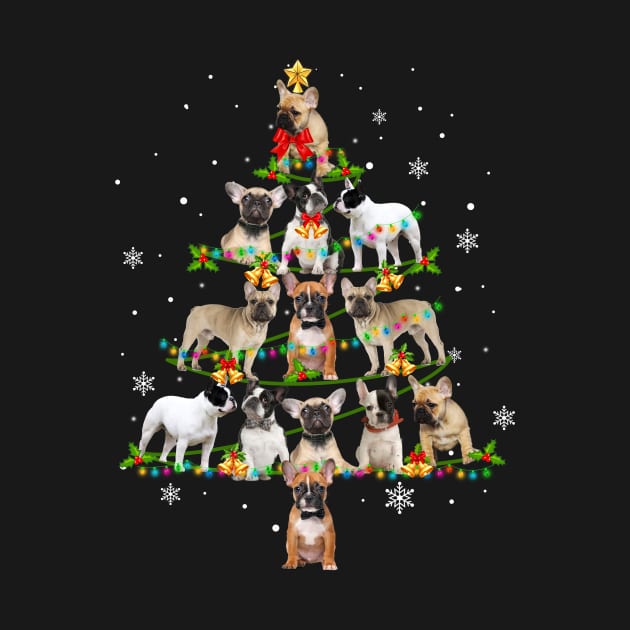 Cute French Bulldog Christmas Tree Xmas Gift by Simpsonfft