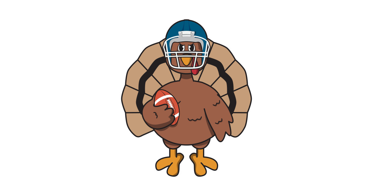 Happy Thanksgiving Turkey Football Player Gift ...