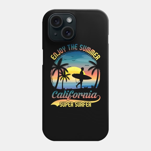 California Super Surfer Phone Case by Alanside