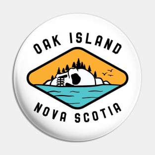 Oak Island Skull Treasure Mystery  Gift Pin