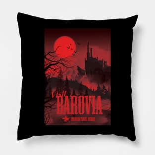 Visit Barovia (Travel Bureau red version) Pillow