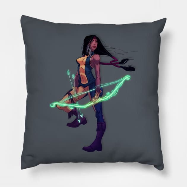 Danielle Moonstar #2 Pillow by tattts