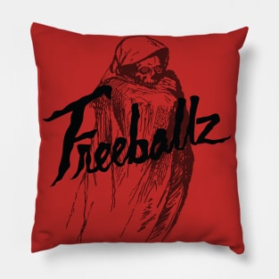 Freeballz Logo Maroon Pillow