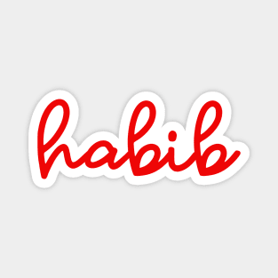 habib - supreme red Magnet