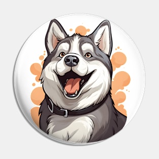 Good Husky Boy Pin