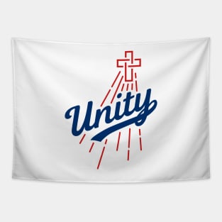 Unity Baseball Logo (on LIGHT) Tapestry